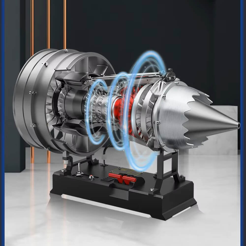 Metalinis lėktuvo turboventiliatoriaus variklio modelis