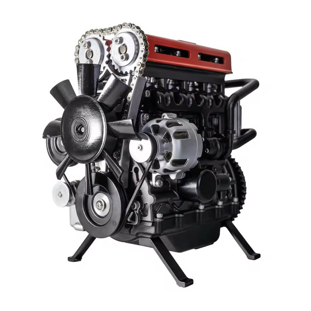 Metalinis klasikinio 4 cilindrų variklio modelis