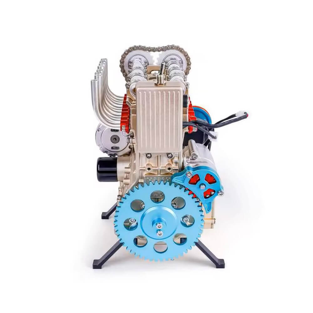 Metalinis atviras 4 cilindrų variklio modelis