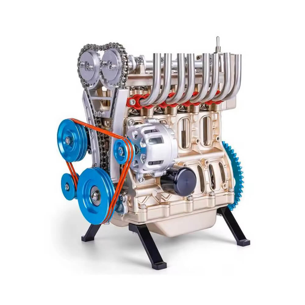 Metalinis atviras 4 cilindrų variklio modelis
