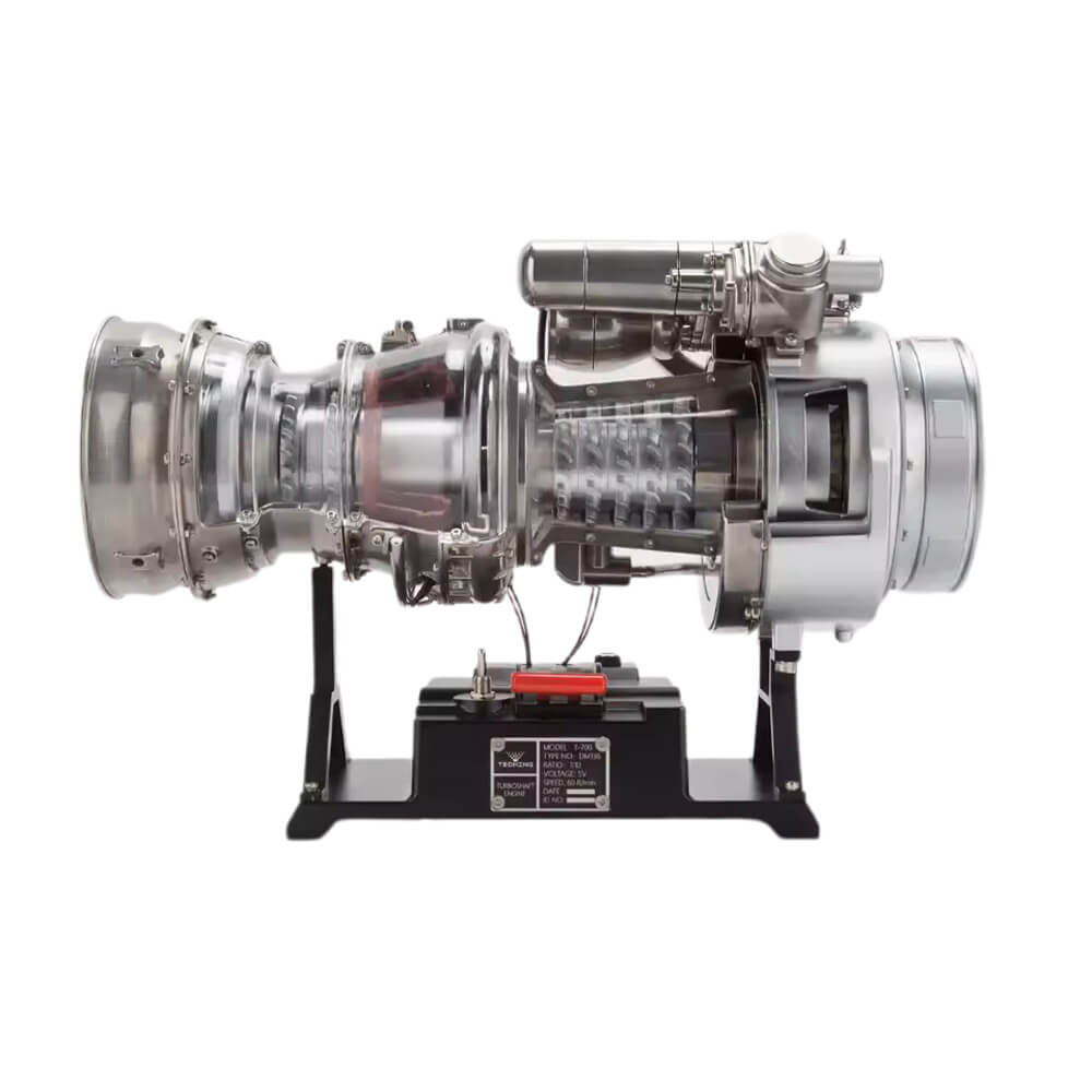 Metalinis sraigtasparnio turbinos modelis