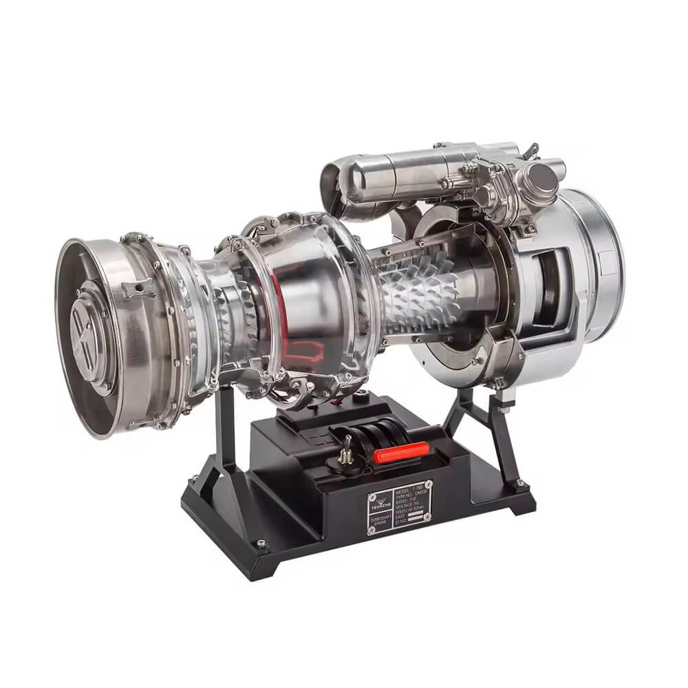 Metalinis sraigtasparnio turbinos modelis