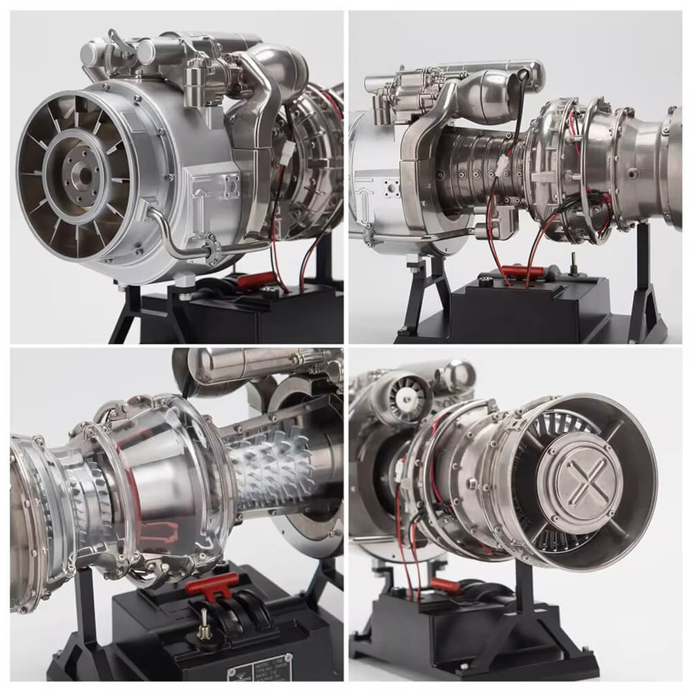 Metalinis sraigtasparnio turbinos modelis