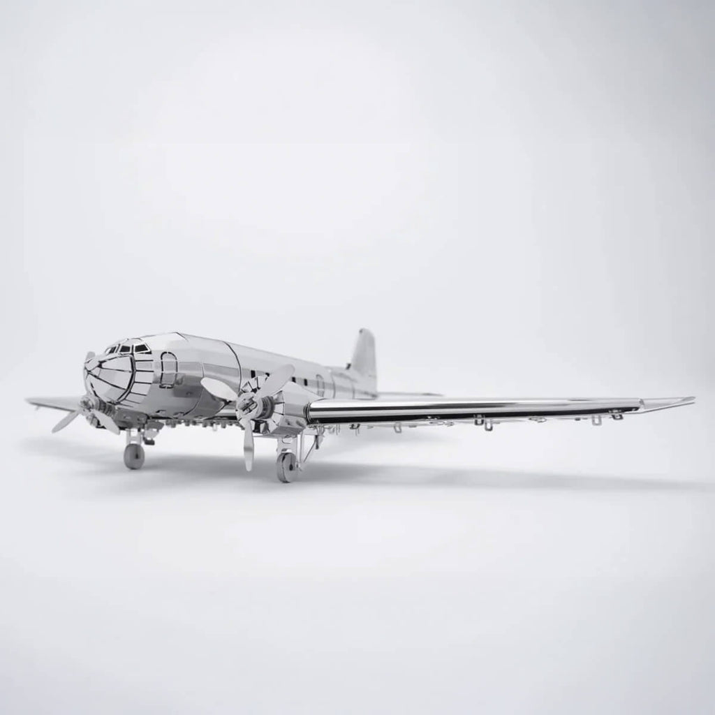 Minimalistinis metalinis „Douglas“ lėktuvo modelis