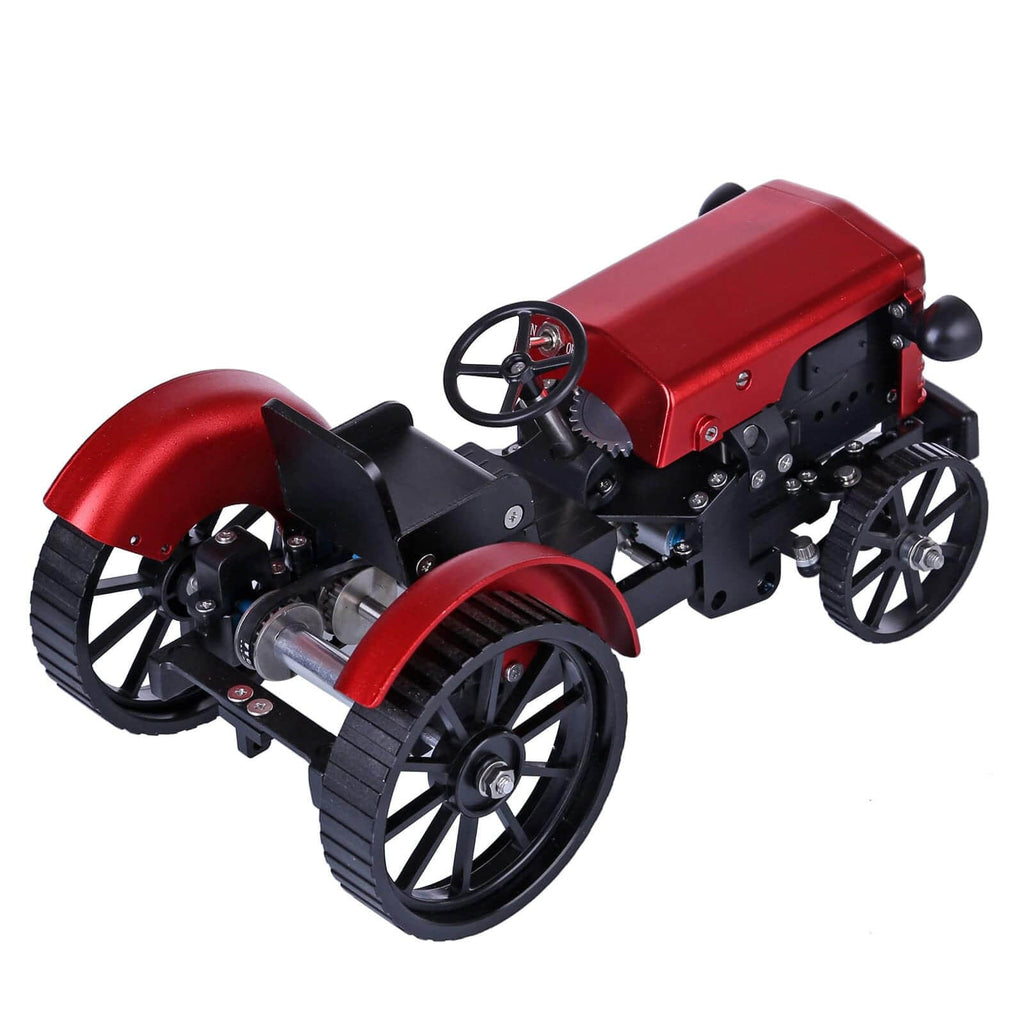 Motorizuotas metalinis klasikinio traktoriaus modelis