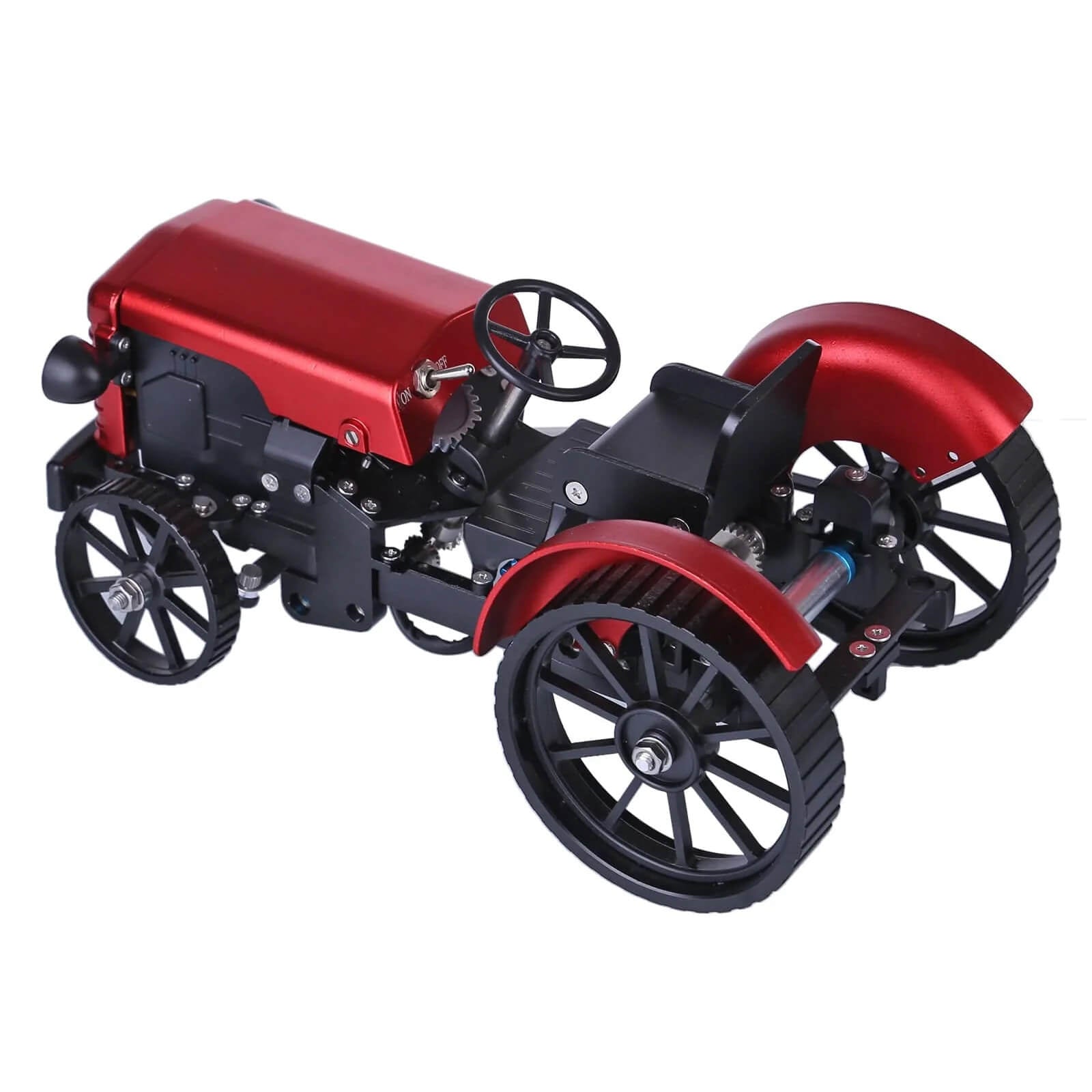 Motorizuotas metalinis klasikinio traktoriaus modelis