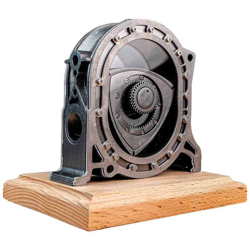 Metalinis rotacinio degimo kameros modelis