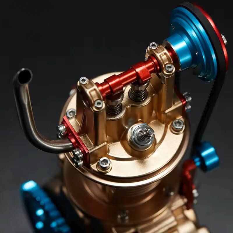 Metalinis vieno cilindro variklio modelis