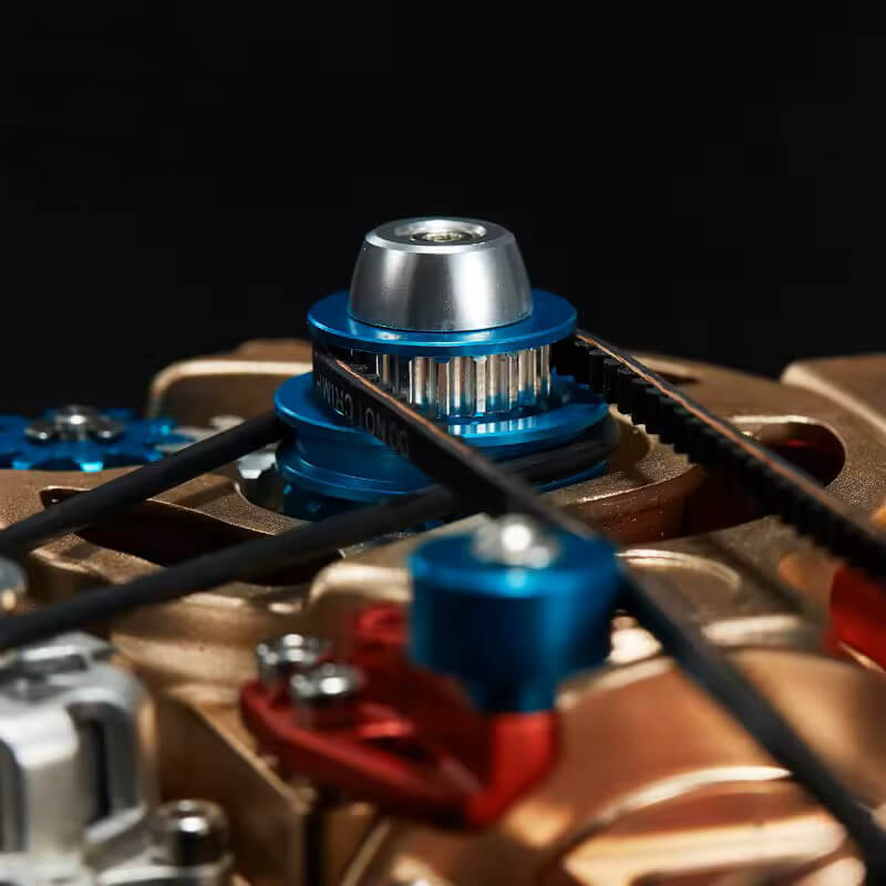 Metalinis vieno cilindro variklio modelis