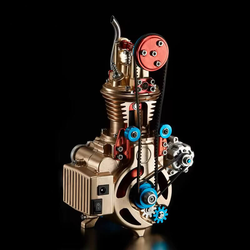 Metalinis vieno cilindro variklio modelis