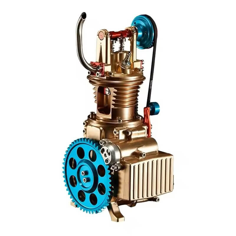 Metalinis vieno cilindro variklio modelis