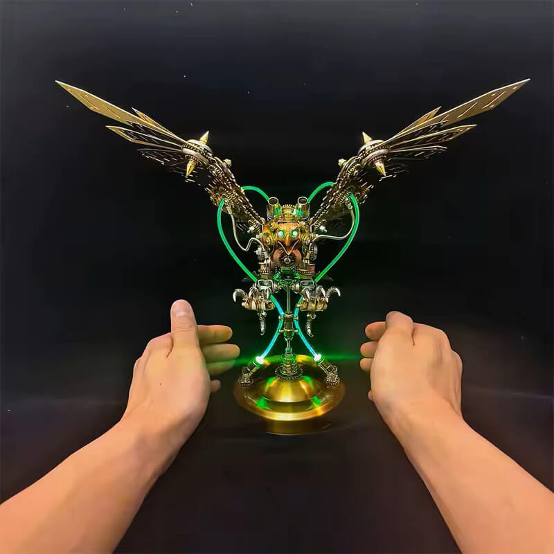 Steampunk mechaninio erelio modelis