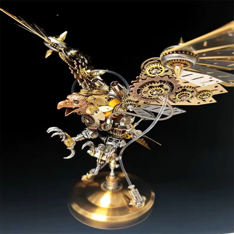 Steampunk mechaninio erelio modelis